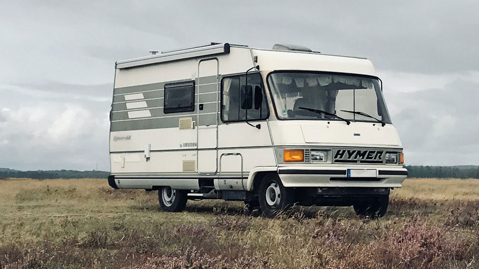 Old hymer campervan