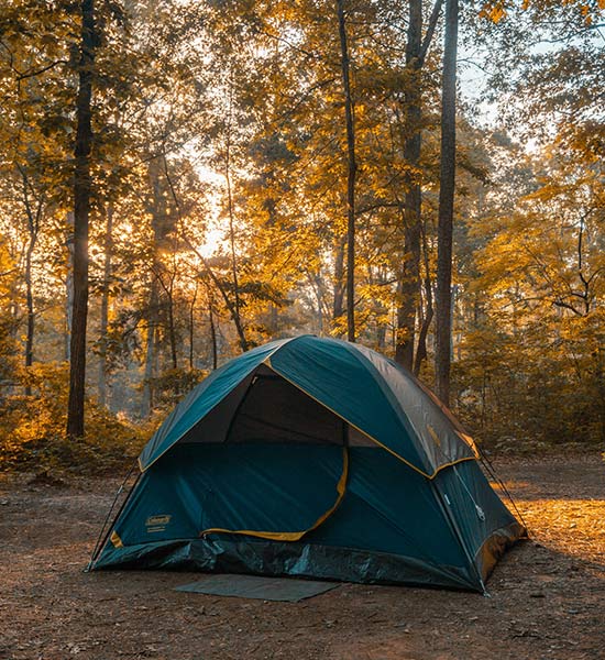 Tent-in-the-autumn Tent in the autumn