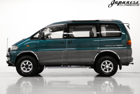A Image of a Mitsubishi Delica from  japaneseclassics.com on Pintrest