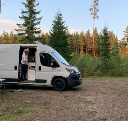 An image of a Fiat Ducato Camper courtesy of molly.thevan on instagram