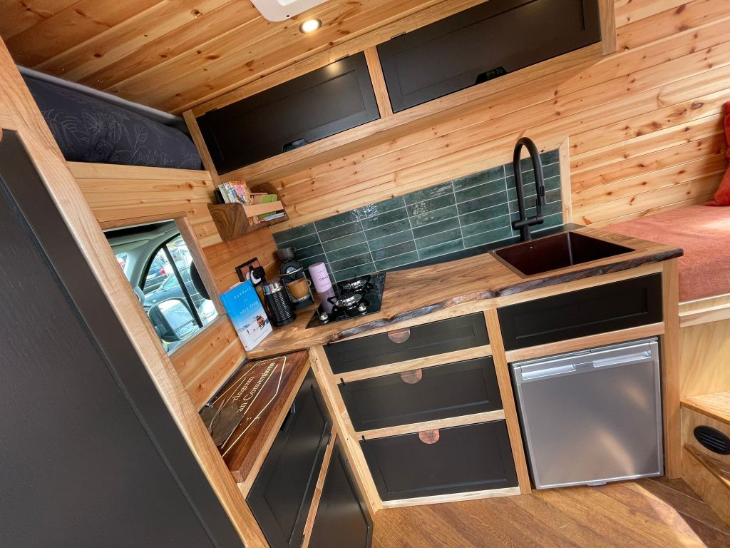 Another example of a self-built camper interior