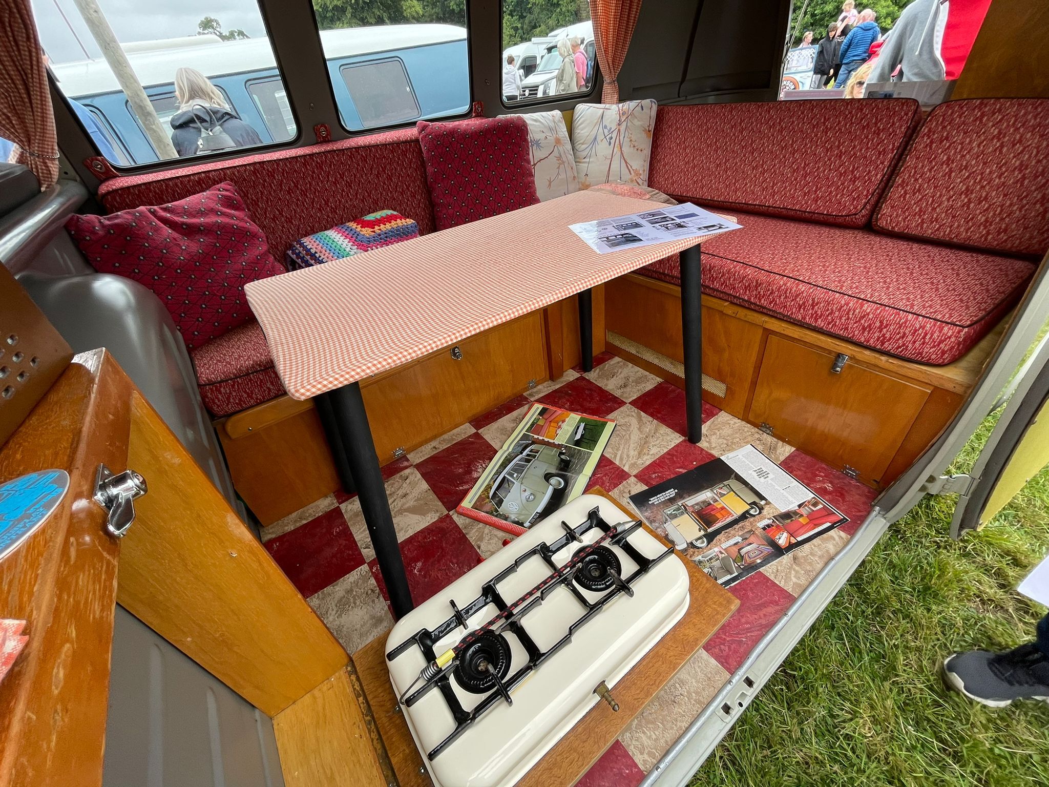 A nice example of a classic VW T2 Split interior