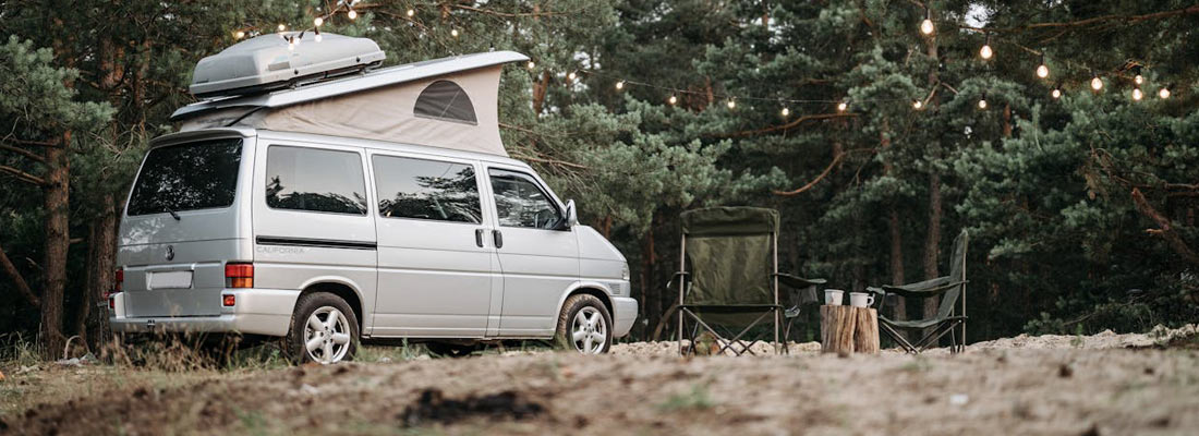 Silver VW T4 Transporter Campervan