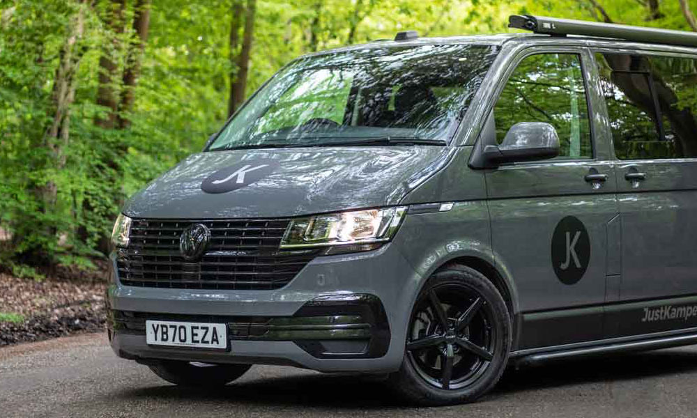 JKI25-VWT6-Campervan-Insurance-Header-1 One of Just Kampers' VW T6 Transporters, which has been converted into a camper