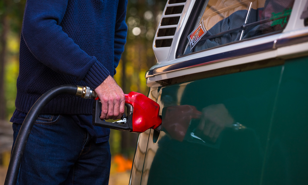 Misfuelling-Assistance-Header-Image-for-Just-Kampers-Insurance Someone adding the incorrect fuel to their campervan