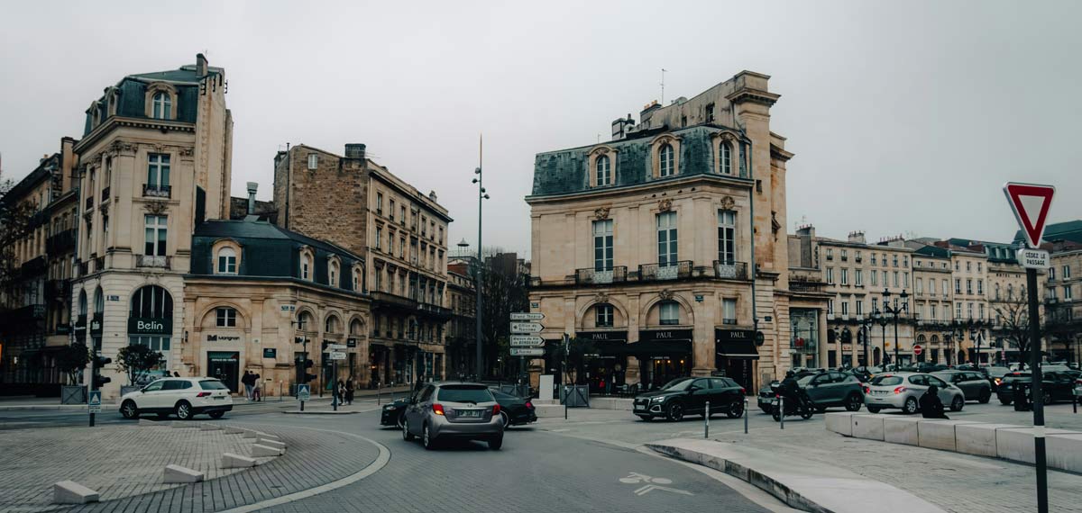 A city street in France