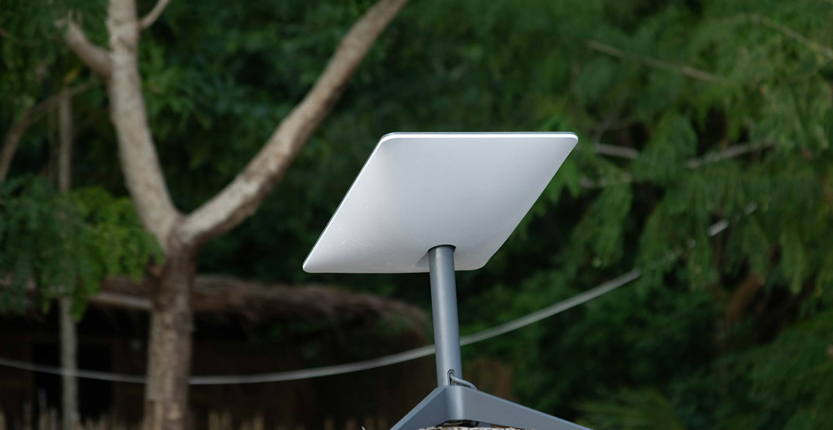 Satellite internet dish