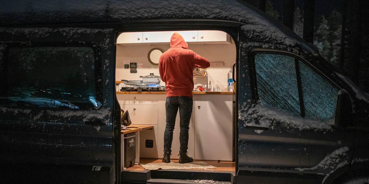 Using a campervan in the winter