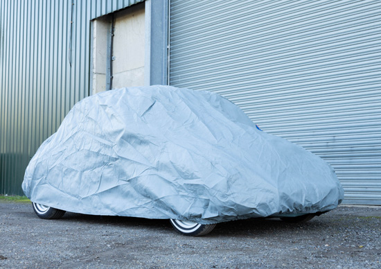 VW-Beetle-Cover Classic VW Beetle under a Just Kampers vehicle cover
