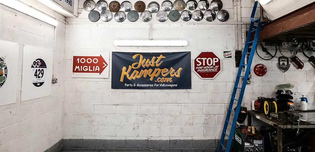 Just Kampers' workshop space