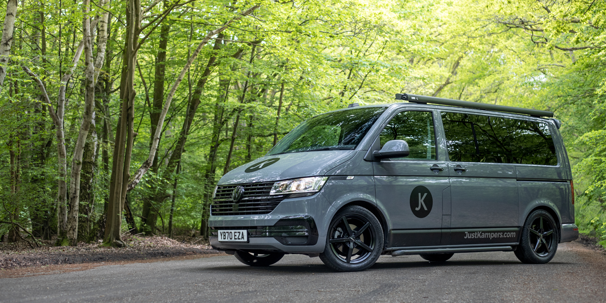 The VW T6.1 camper which the Just Kampers team converted from a basic van