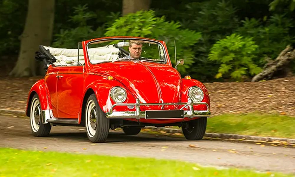 The Team - Jason Sims - 69 Cal Look Beetle - Just Kampers Insurance - Front