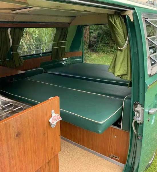 T2 Bay Window Camper Interior | Just Kampers Insurance