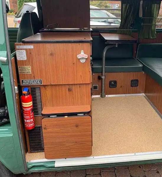 T2 Bay Westfalia Interior | Just Kampers Insurance