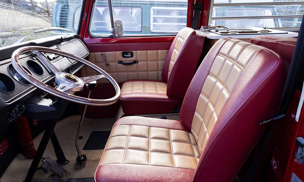 Clean tidy VW T2 Bay Window Cab | Interior Cleaning and Presentation - Just Kampers Insurance