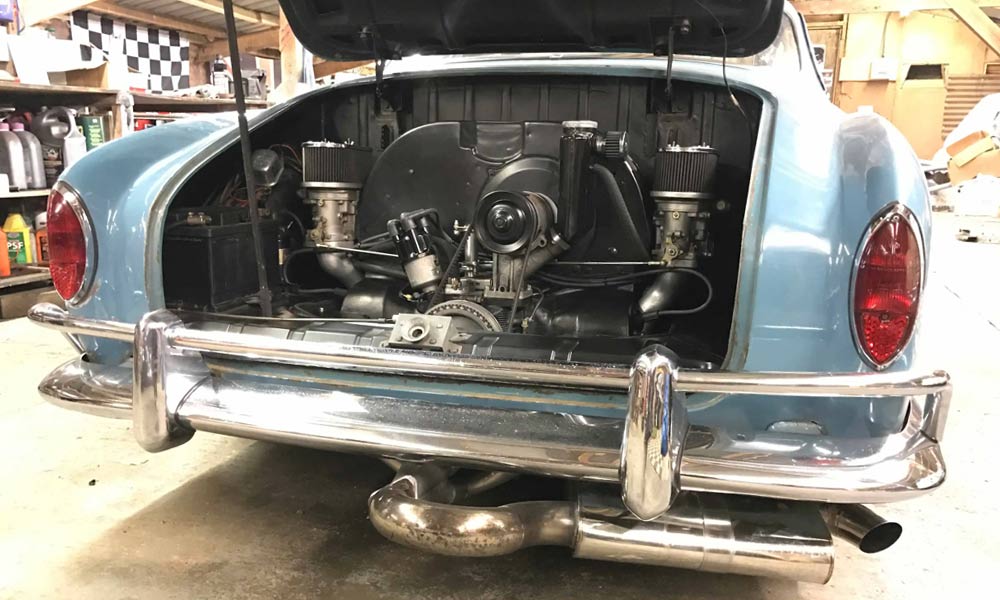 The Team - Jason Sims - 69 Cal Look Beetle - Just Kampers Insurance - Front