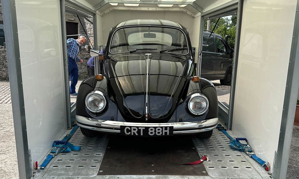 The Team - Jason Sims - 69 Cal Look Beetle - Just Kampers Insurance - Front