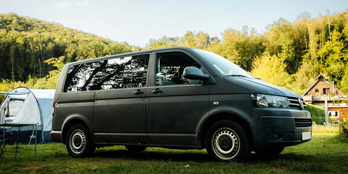 Grey VW Camper