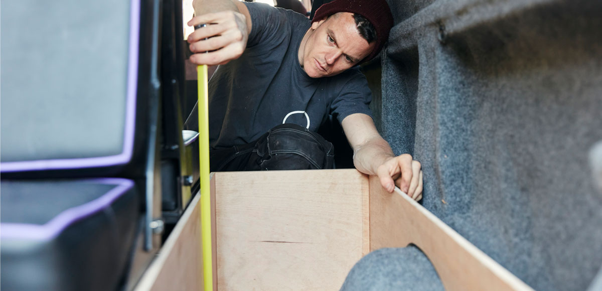 Self Build Campervan - Measuring up