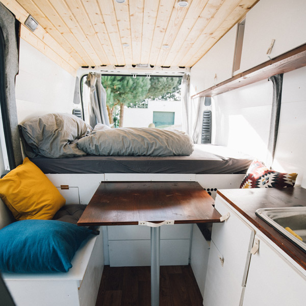 Self Build Camper Interior