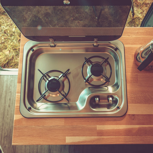 Self-build campervan conversion - Kitchen Facilities