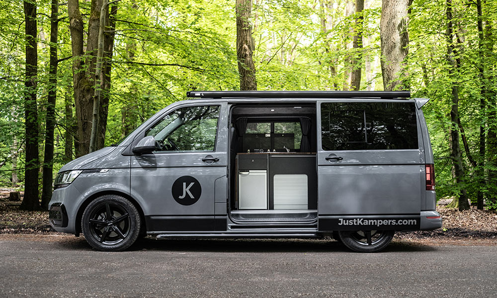 A VW T6.1 which was converted into a campervan by our colleagues at our sister company Just Kampers